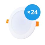 Mehrfachpackung 24x LED Deckenstrahler 12W 1080lm 120D - 840  | Ersatz für 1x18W