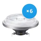 Mehrfachpackung 6x Philips MASTER LED-Spot Reflektor G53 AR111 20W 1270lm 45D - 930  | Höchste Farbwiedergabe - Dimmbar - Ersatz für 100W