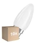 Mehrfachpackung 10x Osram Parathom Classic LED B22d Kerze Fadenlampe Matt 4.8W 470lm - 827 Extra Warmweiß | Dimmbar - Ersatz Für 40W