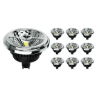 Mehrfachpackung 10x LED-Spot GU10 AR111 15W 850lm 40D - 930 Warmweiß | Höchste Farbwiedergabe - Dimmbar - Ersatz für 100W