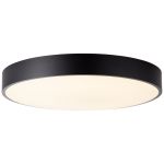 Brilliantline Plafonnier Métal Plastique Blanc Noir 58W 6800lm - 830-865 CCT | 490mm - Télécommande Dimmable