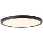 Brilliant Tuco Plafonnier Plastique Noir Blanc 16W 2100lm - 827 Blanc Très Chaud | 250mm