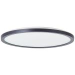 Brilliant Brennan Plafonnier Plastique Noir Blanc 13W 2000lm - 840 Blanc Froid | 294mm - IP44 - 3 Niveaux De Gradation Dimmable