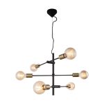Nordlux Suspension Luminaire Josefine Métal Noir | IP20 - Convient pour 6x E27