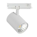 Spot LED Sur Rail 3 Phases  Pro Aluminium Blanc 40W 4900lm 36D - 930-940-957 CCT | UGR <19
