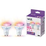 Pack duo 2x WiZ Smart Spot LED GU10 PAR16 5W 400lm 36D | Meilleur Rendu De Couleur - Dimmable - Remplacement 50W