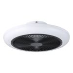 Eglo Ventilateur Sayulita 1 ABS Blanc, Noir 20.8W 820lm - 827-865 Accordable Blanc | Dimmable