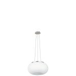 Eglo Suspension Luminaire Optica Échantillon Nickel Satiné | Convient pour 2x E27
