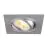 SLV New Tria 75 Spot Aluminium Gris Carré | Diamètre 75mm - Convient pour 1x GU10 