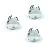 Lot 3x Eglo Spot LED Saliceto-Z Aluminium Blanc 4.7W 440lm - 827-865 Accordable Blanc + RGB | 88mm - Diamètre 68mm - IP20 - Zigbee Dimmable