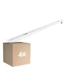 Lot 4x Réglette V2 LED T8 | Convient pour 1x 120cm Tube LED