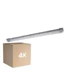 Lot 4x Ledvance Réglette LED Étanche Submarine 16W 1600lm - 840 Blanc Froid | 120cm - Détecteur De Mouvement
