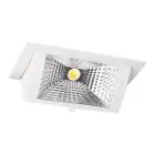 Spot Encastrable LED Wallwasher Wally Moyen Blanc 27W 3850lm 78x100D - 840 Blanc Froid - 238x145mm