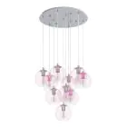 Eglo Suspension Luminaire Ariscani 2 Échantillon Cromo | Convient pour 10x E27