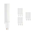 Lot 10x PL-C LED 7.4W 1000lm - 840 Blanc Froid | 2 Broches - Remplacement 26W