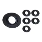 Lot 6x Encastré Spot Logic MR16 inclinable Noir | Diamètre 80mm - GU10 Culot