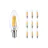 Lot 10x LED E14 Bougie Filament Claire 4.5W 470lm - 827 | Remplacement 40W