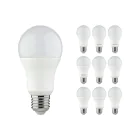 Lot 10x Classic LED E27 Poire Dépolie 11W 1055lm - 827 Blanc Très Chaud | Dimmable - Équivalent 75W
